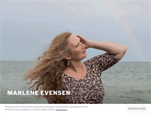 Tablet Screenshot of marleneevensen.com